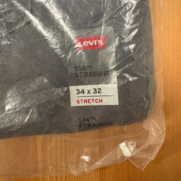 Levi's 514 Straight Fit 34x32 Light Blue Jeans Chinos - Picture 4 of 6